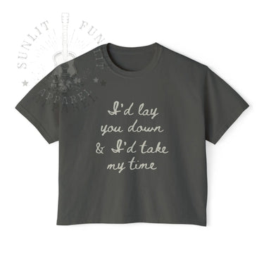 Wallen If You Were Mine Comfort Colors Boxy Cropped Tee - Sunlit Funlit Country Music Tees